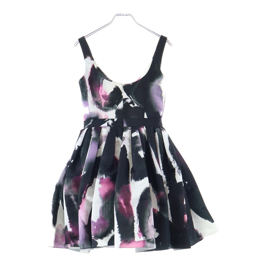 Alexander McQueen(アレキサンダーマックイーン) 22SS Watercolour Graffiti ウォーターカラー グラフィティー ノースリーブ カクテルドレス/ワンピース 734427 レディース
