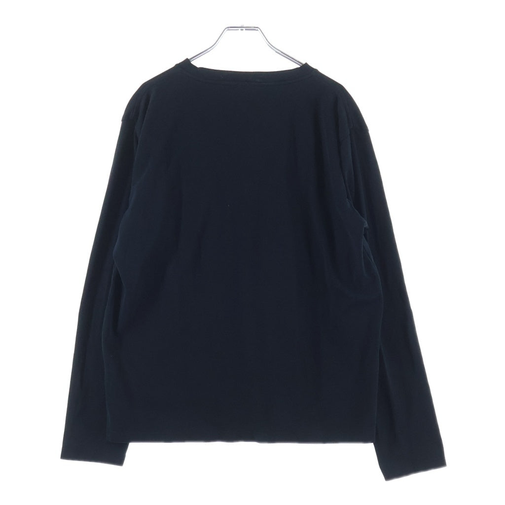 Berluti(ベルルッティ) フロントポケット クルーネック 長袖Tシャツ カットソー ブラック R28JRL120JAEK