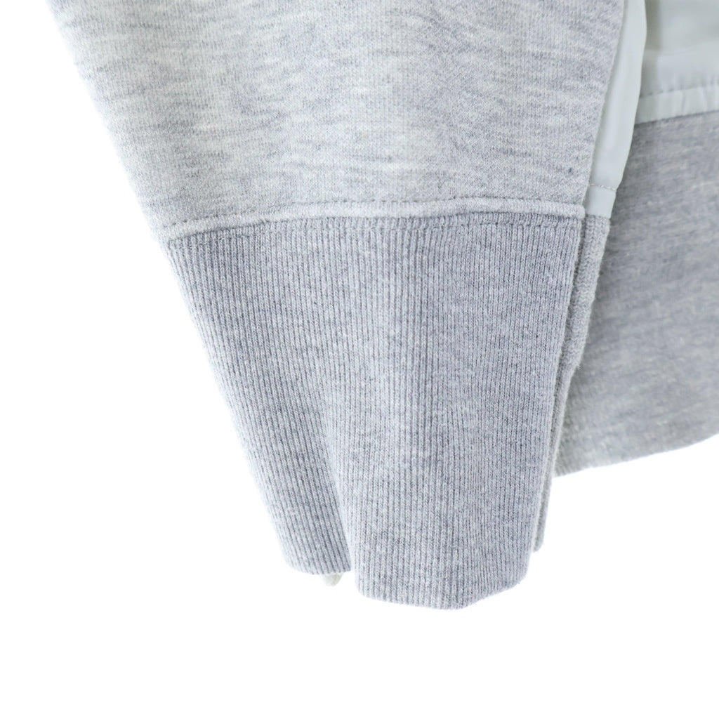 Sacai(サカイ) 25SS ナイロン切替ドッキング プルオーバー スウェット トレーナー グレー SCM-221