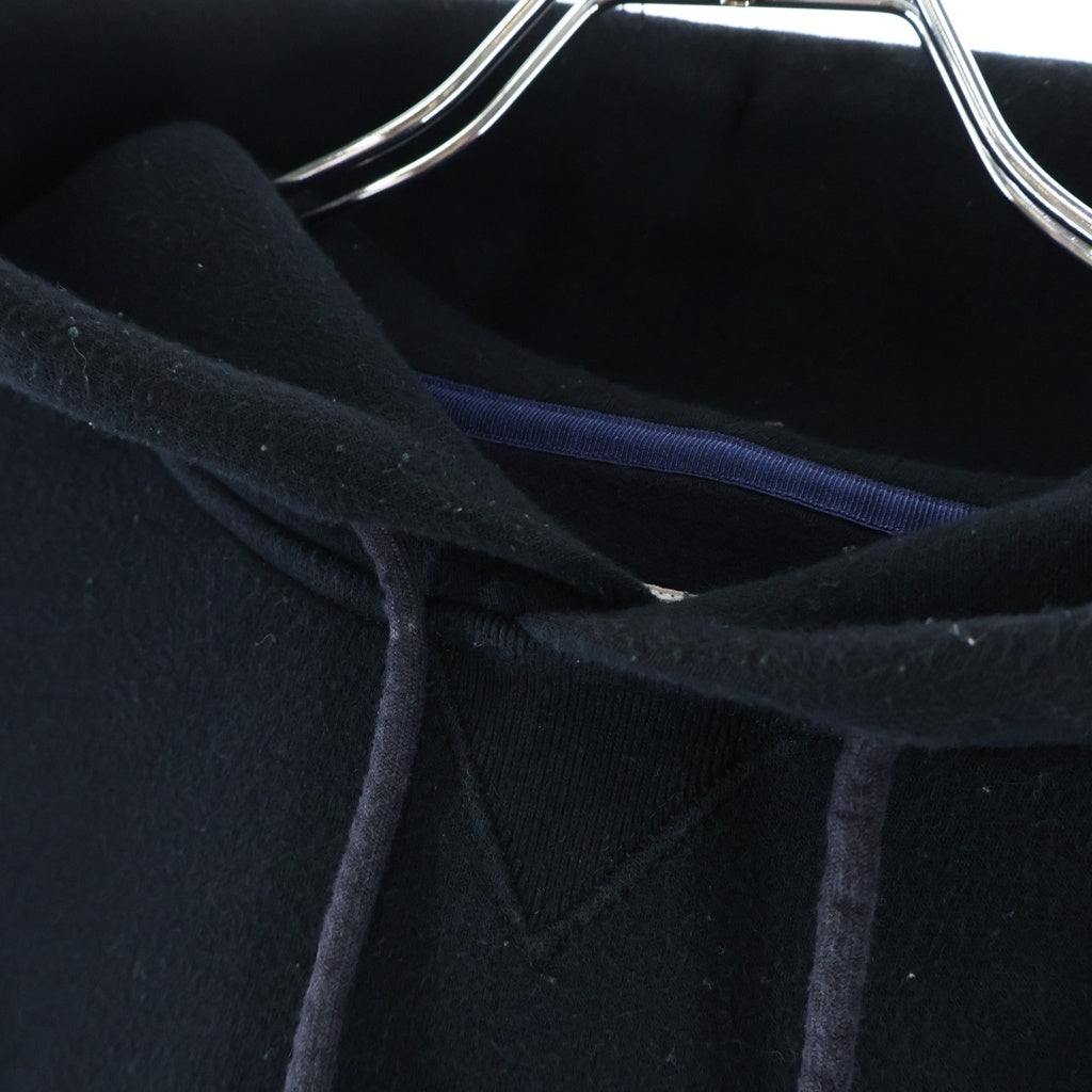 Sacai(サカイ) 23SS ナイロン切替ドッキング フーデッド プルオーバー スウェット パーカー ブラック SCM-057