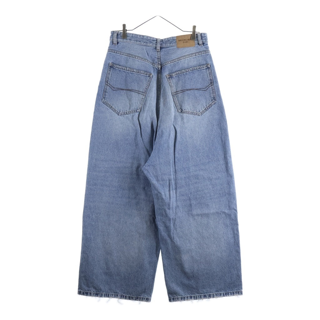 BALENCIAGA(バレンシアガ) 23AW LOW CROTCH JEANS THW25 ロー クロッチ ワイドデニムパンツ ジーンズ インディゴ 697886
