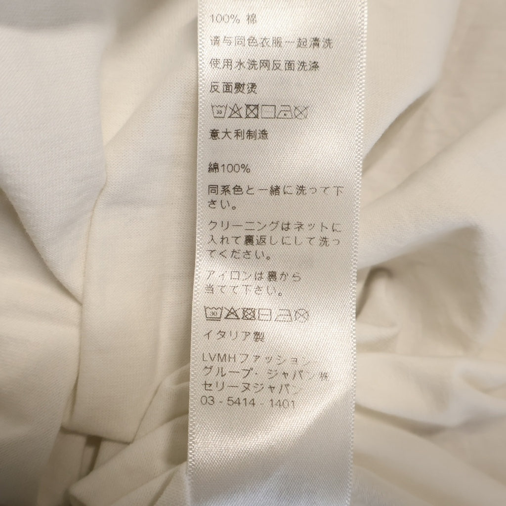 CELINE(セリーヌ) ロゴプリント クルーネック 半袖Tシャツ カットソー ホワイト 2X681671Q