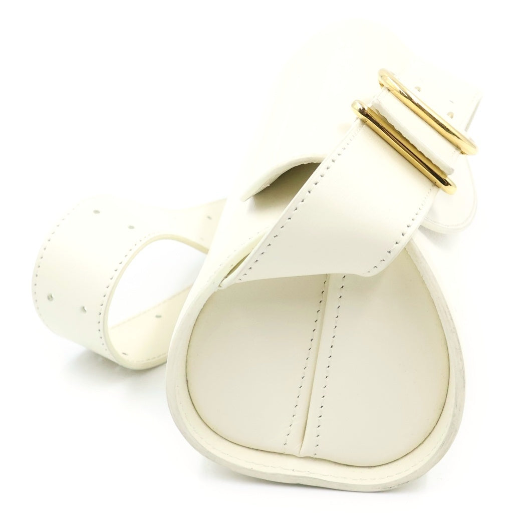 JIL SANDER(ジルサンダー) Cannolo Small カンノーロ スモール レザー ショルダーバッグ ホワイト J07WD0023 レディース