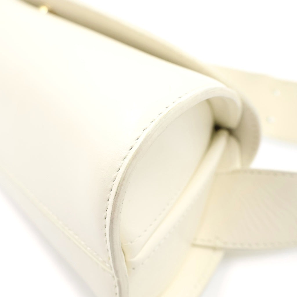 JIL SANDER(ジルサンダー) Cannolo Small カンノーロ スモール レザー ショルダーバッグ ホワイト J07WD0023 レディース