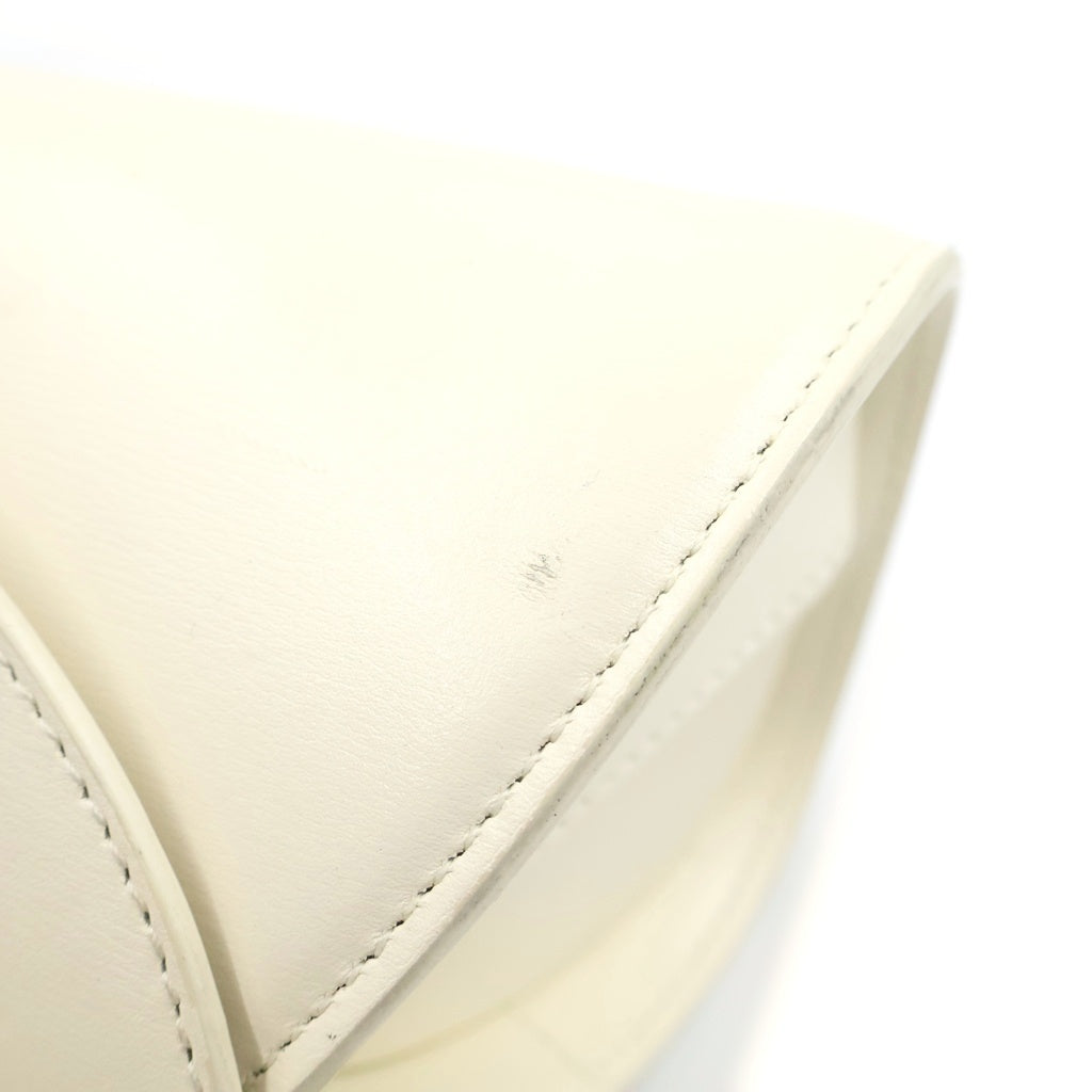 JIL SANDER(ジルサンダー) Cannolo Small カンノーロ スモール レザー ショルダーバッグ ホワイト J07WD0023 レディース