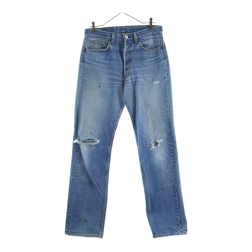 Levi's(リーバイス) 80S VINTAGE ボタン裏501 ボタンフライ ストレート デニムパンツ インディゴ 00501-0115