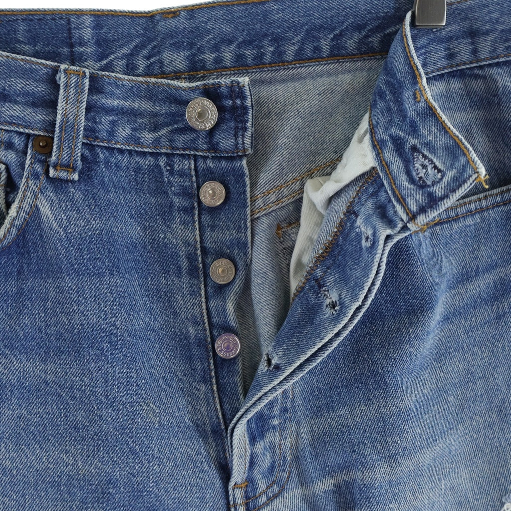 Levi's(リーバイス) 80S VINTAGE ボタン裏501 ボタンフライ ストレート デニムパンツ インディゴ 00501-0115