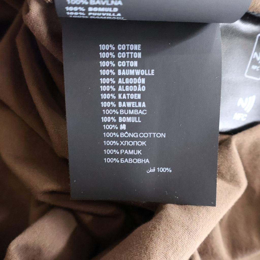 PRADA(プラダ) 25SS フロントトライバルパッチ クルーネック ロングスリーブ 長袖Tシャツカットソー ブラウン UJL45C