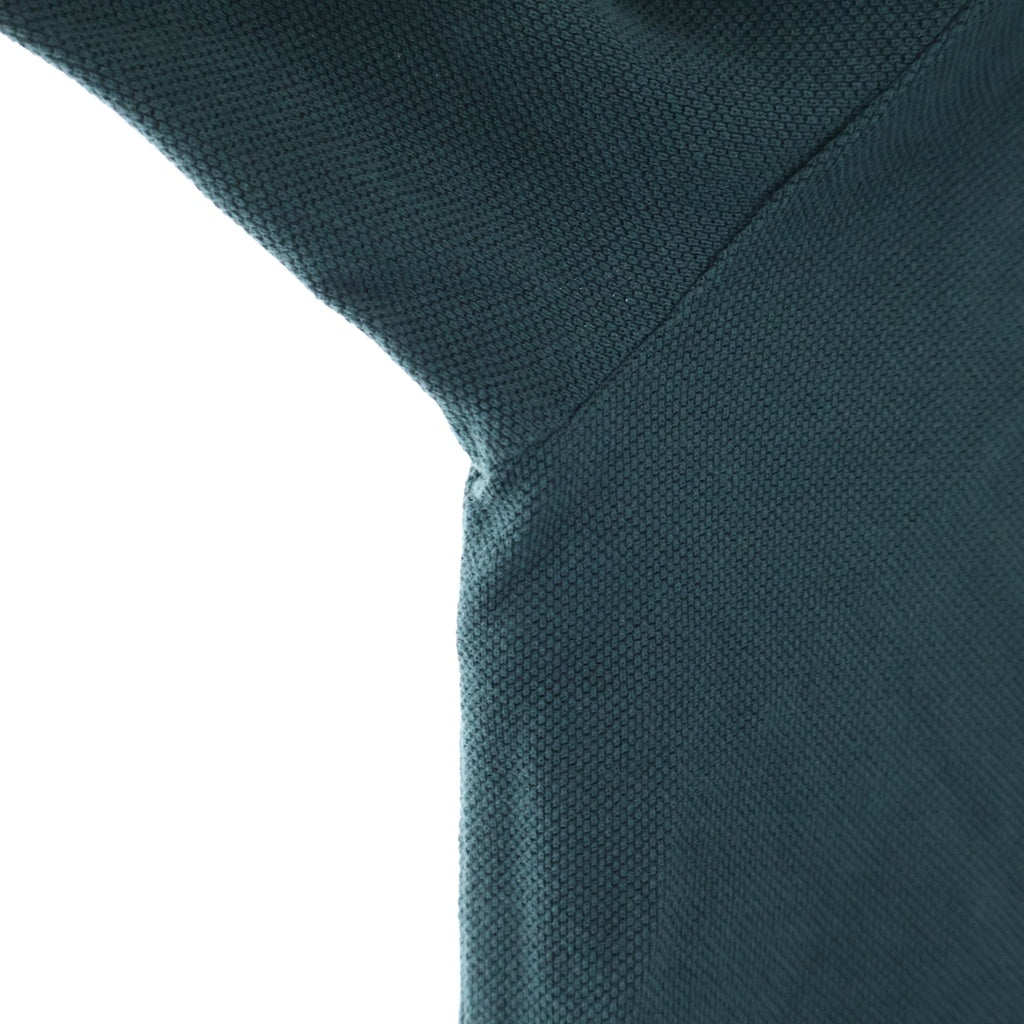 miumiu(ミュウミュウ) 24SS Cotton Piqu Polo Shirt コットン 長袖ポロシャツ ロゴ グリーン MJL019