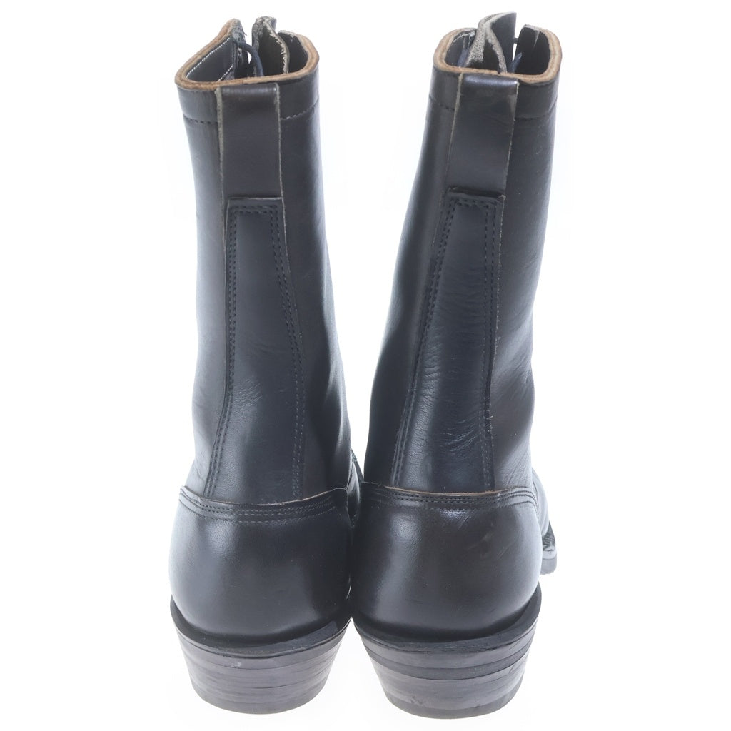 HATHORN(ハソーン) Explorer Tracker Lace-to-Toe Boots エクスプローラー トラッカー レーストゥ レザーブーツ ブラック
