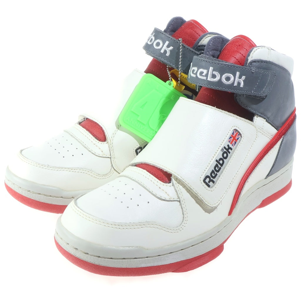 Reebok(リーボック) ALIEN FIGHTER BISHOPS SCARLET エイリアンスタンパー ハイカットスニーカー ホワイト/グレー US10/28cm DV8578
