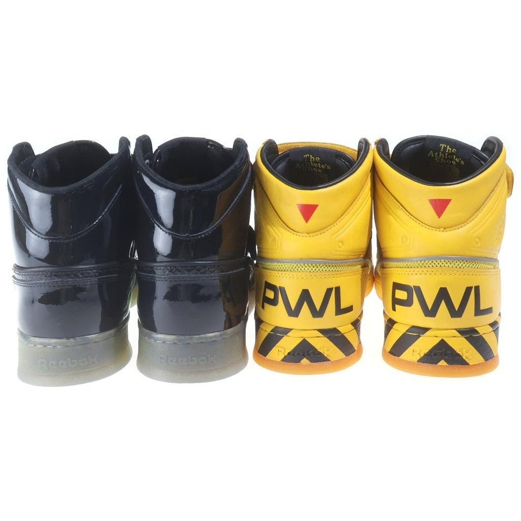 Reebok(リーボック) ALIEN STOMPER MID PL CN2182/BS8882 エイリアン ストンパー ミッドカットスニーカー 2足セット イエロー/ブラック