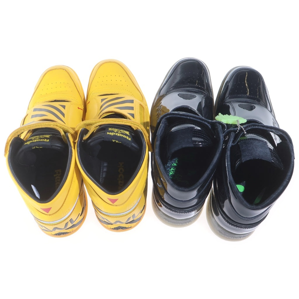 Reebok(リーボック) ALIEN STOMPER MID PL CN2182/BS8882 エイリアン ストンパー ミッドカットスニーカー 2足セット イエロー/ブラック
