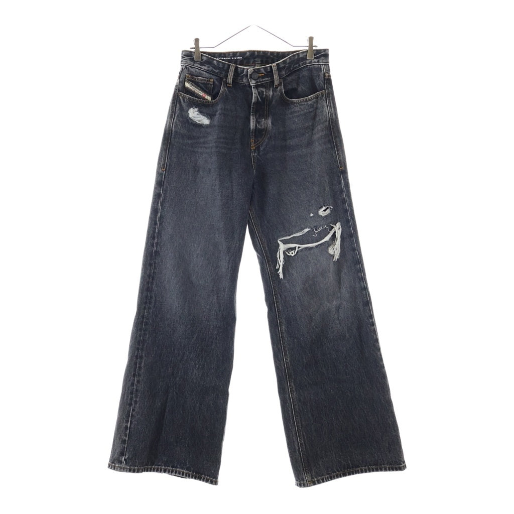 DIESEL(ディーゼル) D-RISE ディーライズ ワイド デニムパンツ ブラック A06371