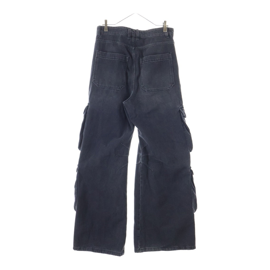 DIESEL(ディーゼル) D-RISE-CARGO-S ディーライズ ワイド デニム カーゴパンツ ブラック A11871