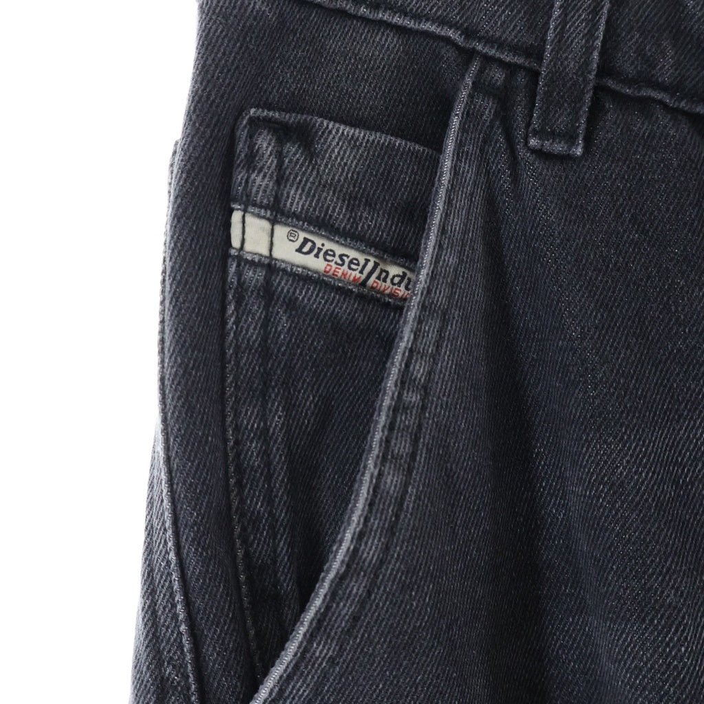 DIESEL(ディーゼル) D-RISE-CARGO-S ディーライズ ワイド デニム カーゴパンツ ブラック A11871