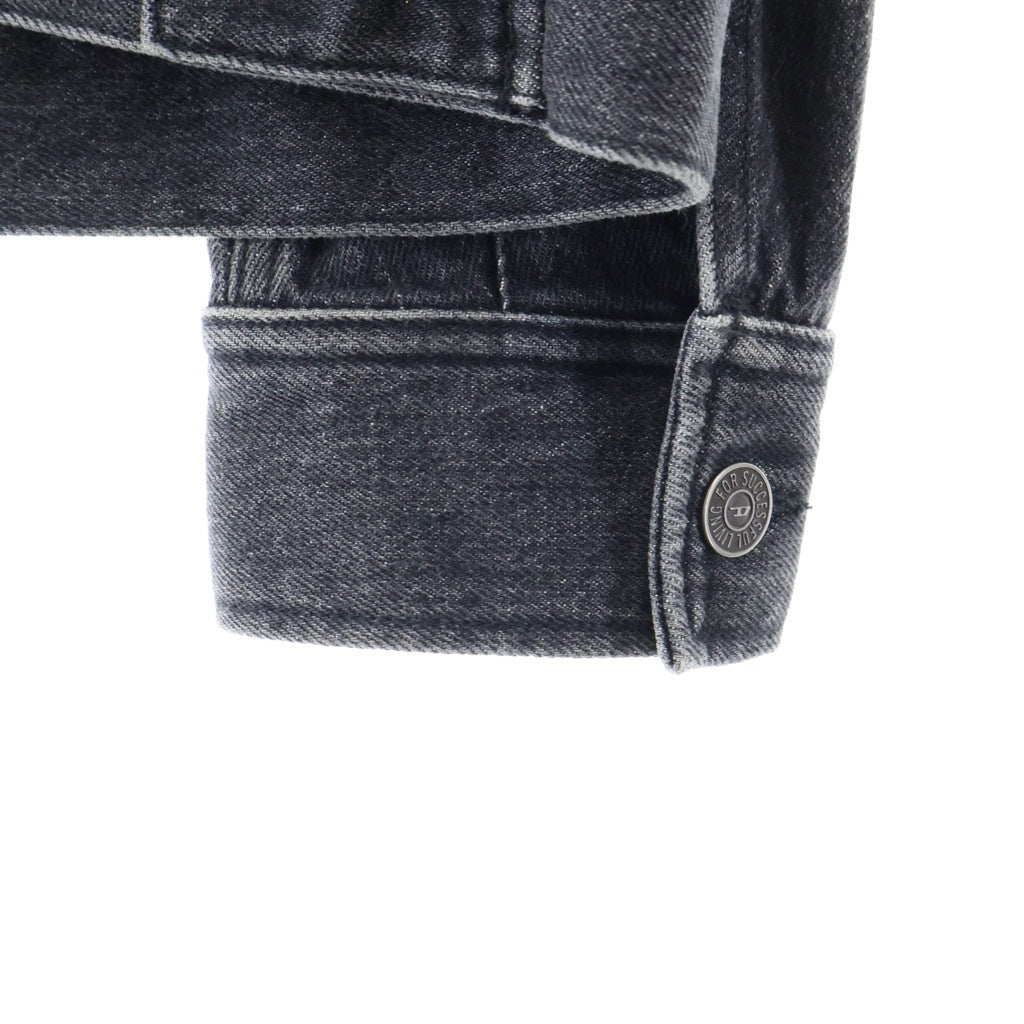 DIESEL(ディーゼル) D-BARCY-FSC ショルダーロゴプレート デニム トラッカージャケット ブラック A10847