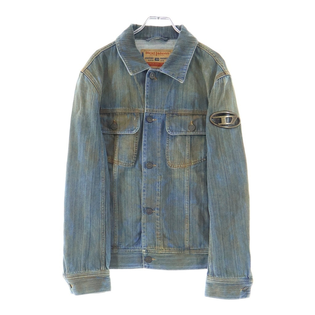 DIESEL(ディーゼル) D-BARCY-FSC ショルダーロゴプレート デニム トラッカージャケット インディゴ A10847