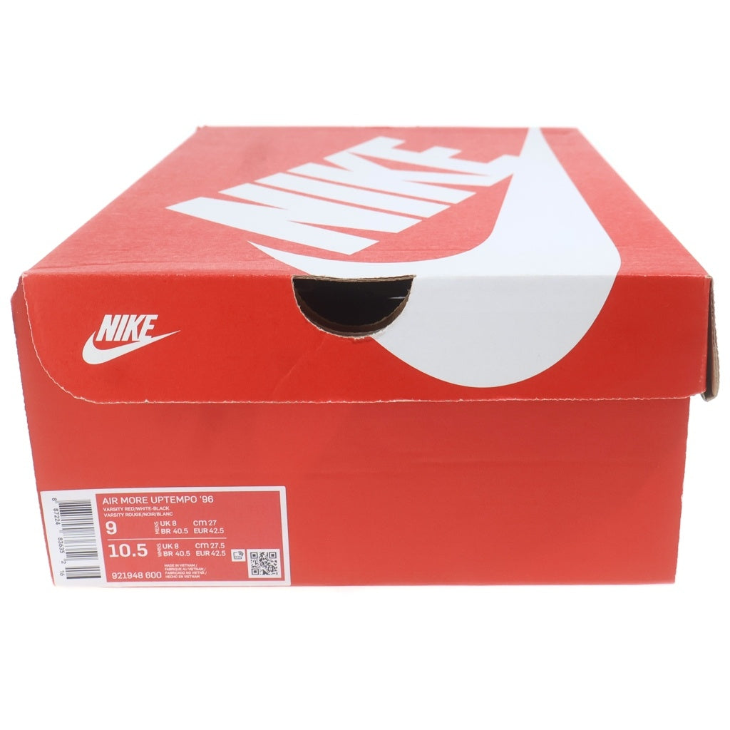NIKE(ナイキ) AIR MORE UPTEMPO 96 921948-600 エアモアアップテンポ ハイカットスニーカー レッド/ブラック US9/27cm
