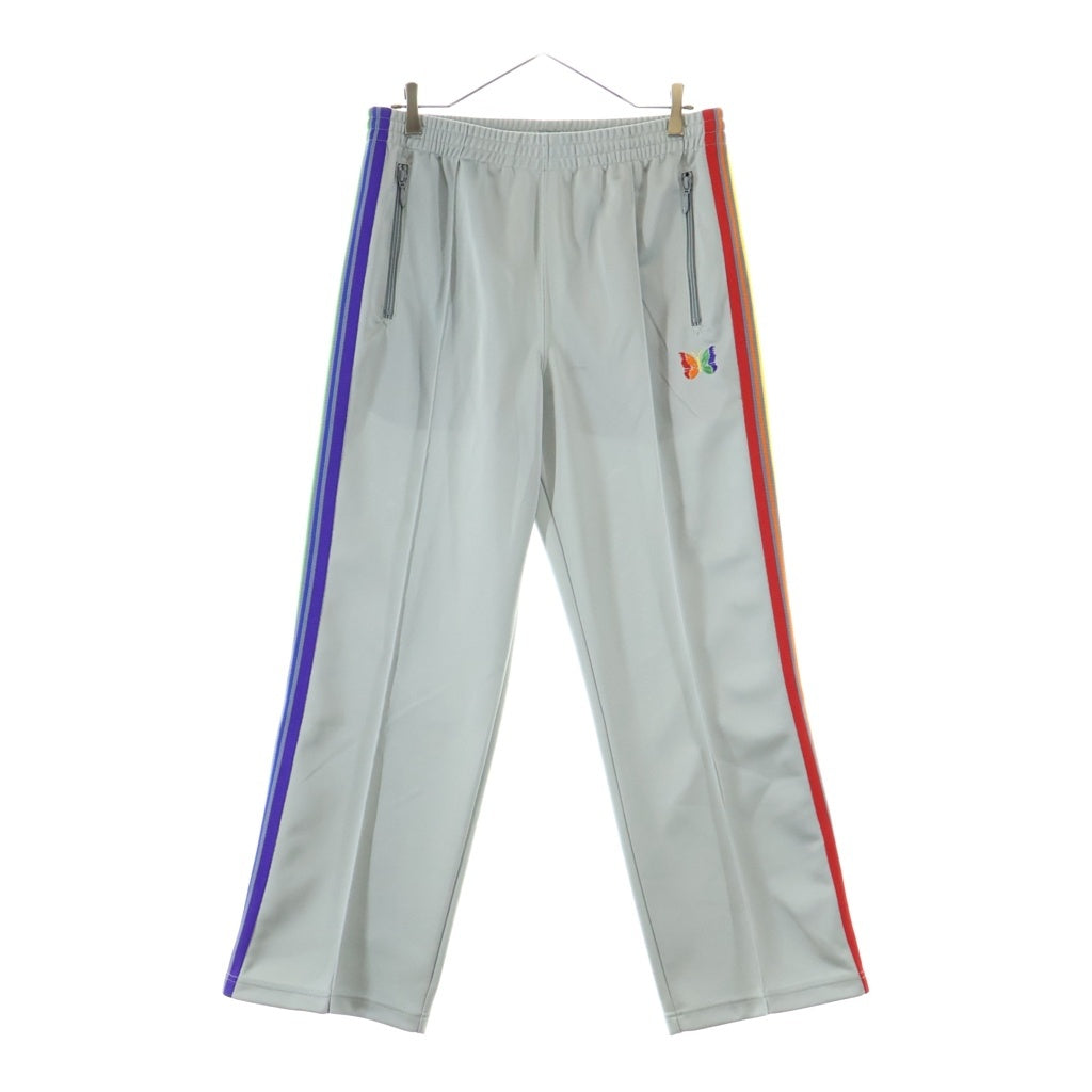 Needles(ニードルス) ×STUDIOUS Track Pant Poly Smooth ステュディオス ストラックパンツ ポリスムース サイドライン グレー MR443