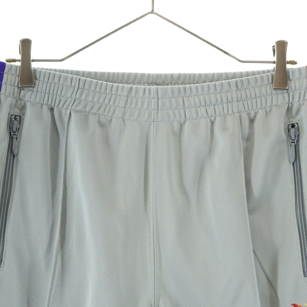 Needles(ニードルス) ×STUDIOUS Track Pant Poly Smooth ステュディオス ストラックパンツ ポリスムース サイドライン グレー MR443