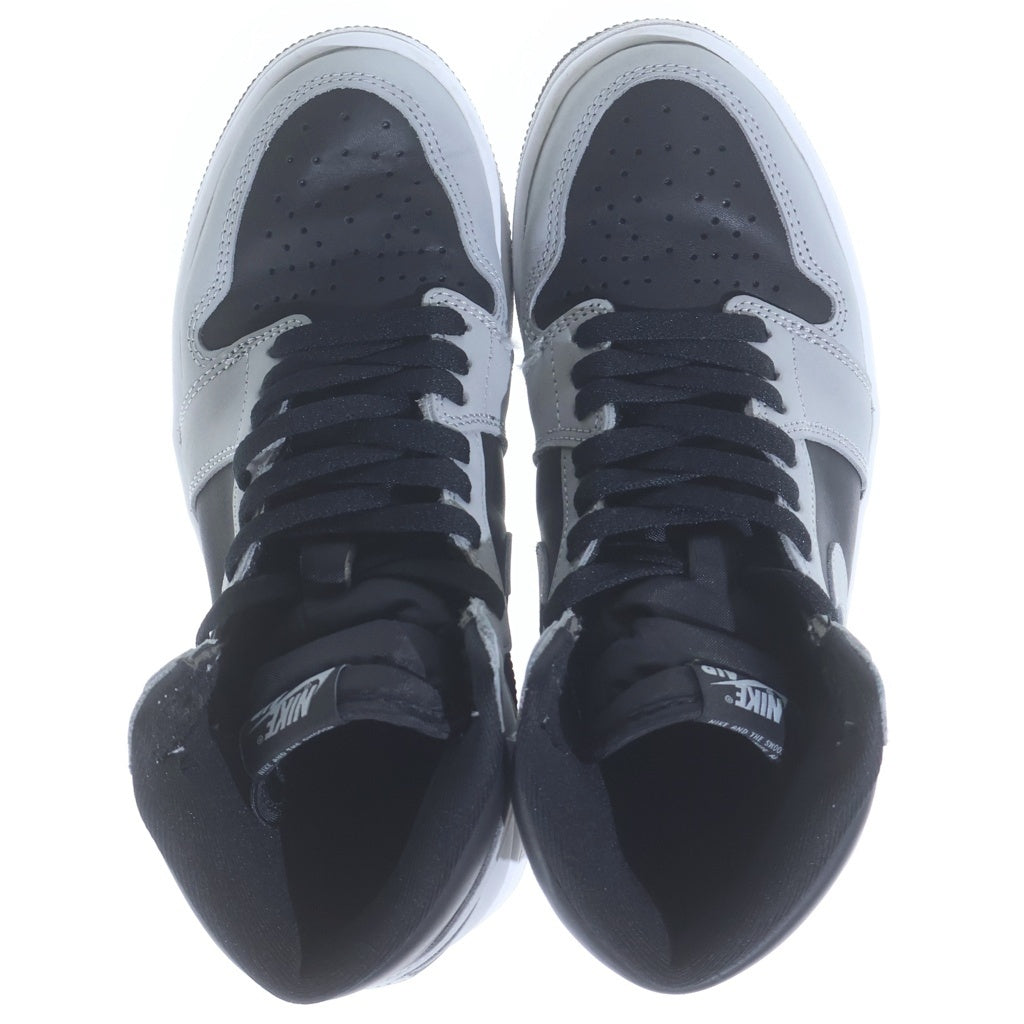 NIKE(ナイキ) AIR JORDAN 1 HIGH OG SHADOW 2.0 エアジョーダン シャドウ ハイカットスニーカー ブラック/グレー US7.5/25.5cm 555088-035