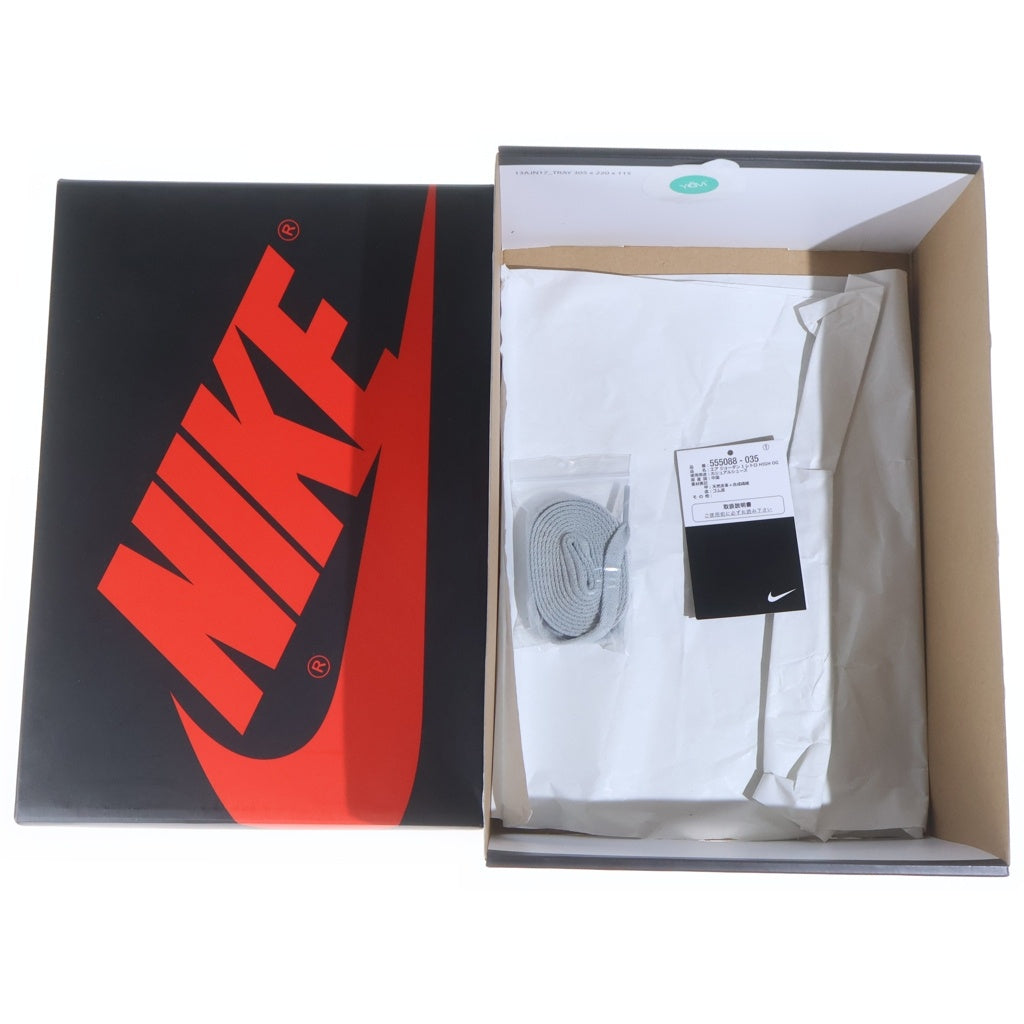NIKE(ナイキ) AIR JORDAN 1 HIGH OG SHADOW 2.0 エアジョーダン シャドウ ハイカットスニーカー ブラック/グレー US7.5/25.5cm 555088-035