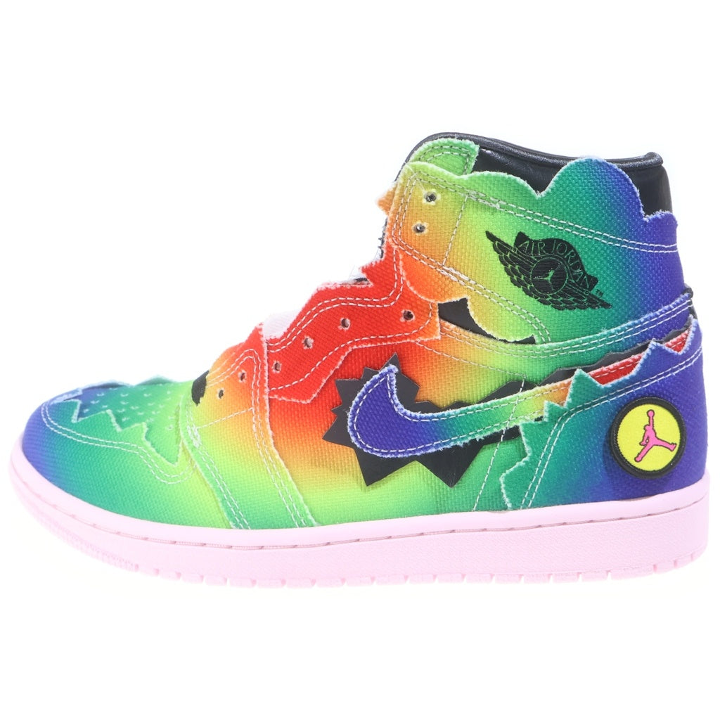 NIKE(ナイキ) ×J Balvin AIR JORDAN 1 HIGH OG RAINBOW DC3481-900 ジェイバルヴィン エアジョーダン1 レインボー ハイカットスニーカー マルチ US7.5/25.5cm