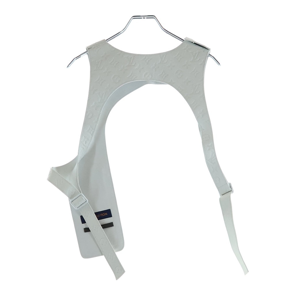 LOUIS VUITTON(ルイヴィトン) 19SS モノグラムエンボスグレインレザーカットアウェイベスト ジャケット ホワイト 1A53YI