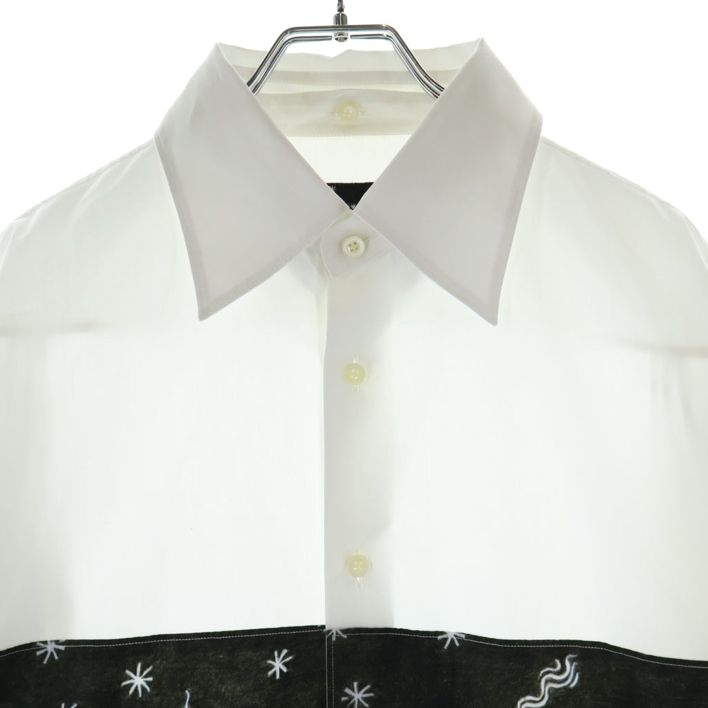 PRADA(プラダ) 16AW 16SS IMPOSSIBLE TRUE LOVE SHIRT インポッシブル トゥルーラブ グラフィックプリント 長袖シャツ ホワイト UCN083