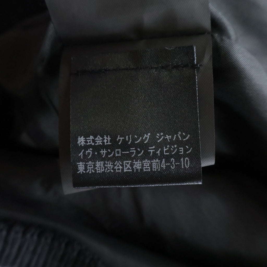 SAINT LAURENT PARIS(サンローランパリ) 16SS レオパードスタッズテディブルゾン ジャケット ブラウン/ブラック 416026 Y953L