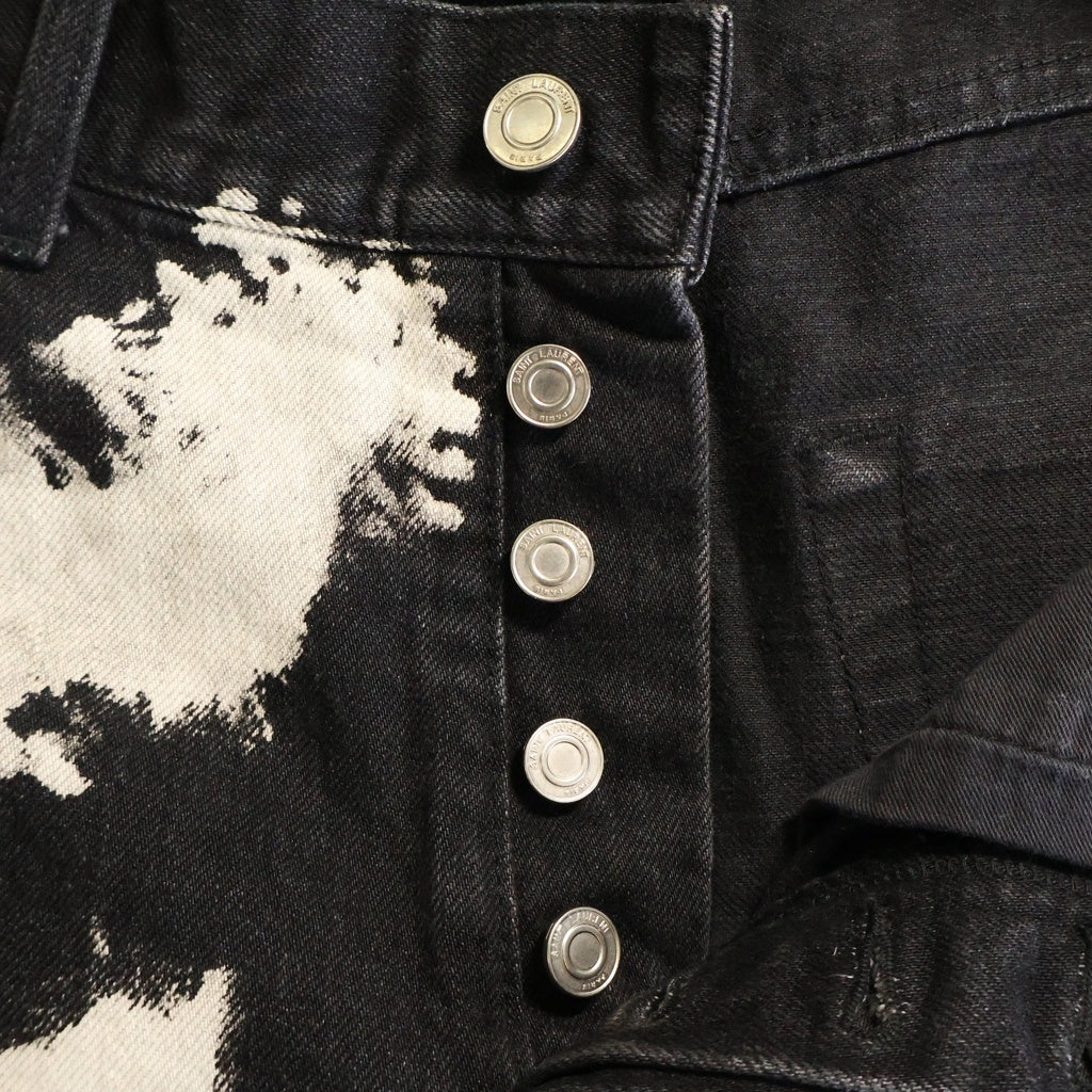 SAINT LAURENT PARIS(サンローランパリ) ブリーチ ダメージ加工 スキニーデニムパンツ ブラック 419412 Y801L