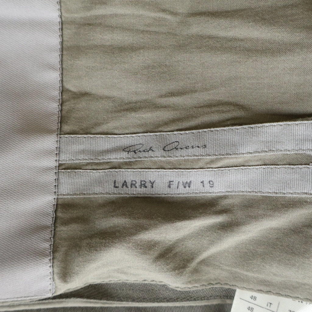 Rick Owens(リックオウエンス) 19AW Wool Larry Rolf Peacoat ウール ラリー 1B コート チャコール RR19F4907-DDW1A