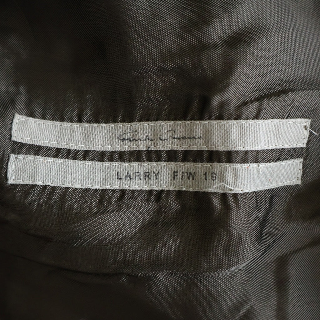 Rick Owens(リックオウエンス) 19AW Dustulator Jacket ダストレーター ジャケット チャコール/レッド RU19F4767-CFLVS