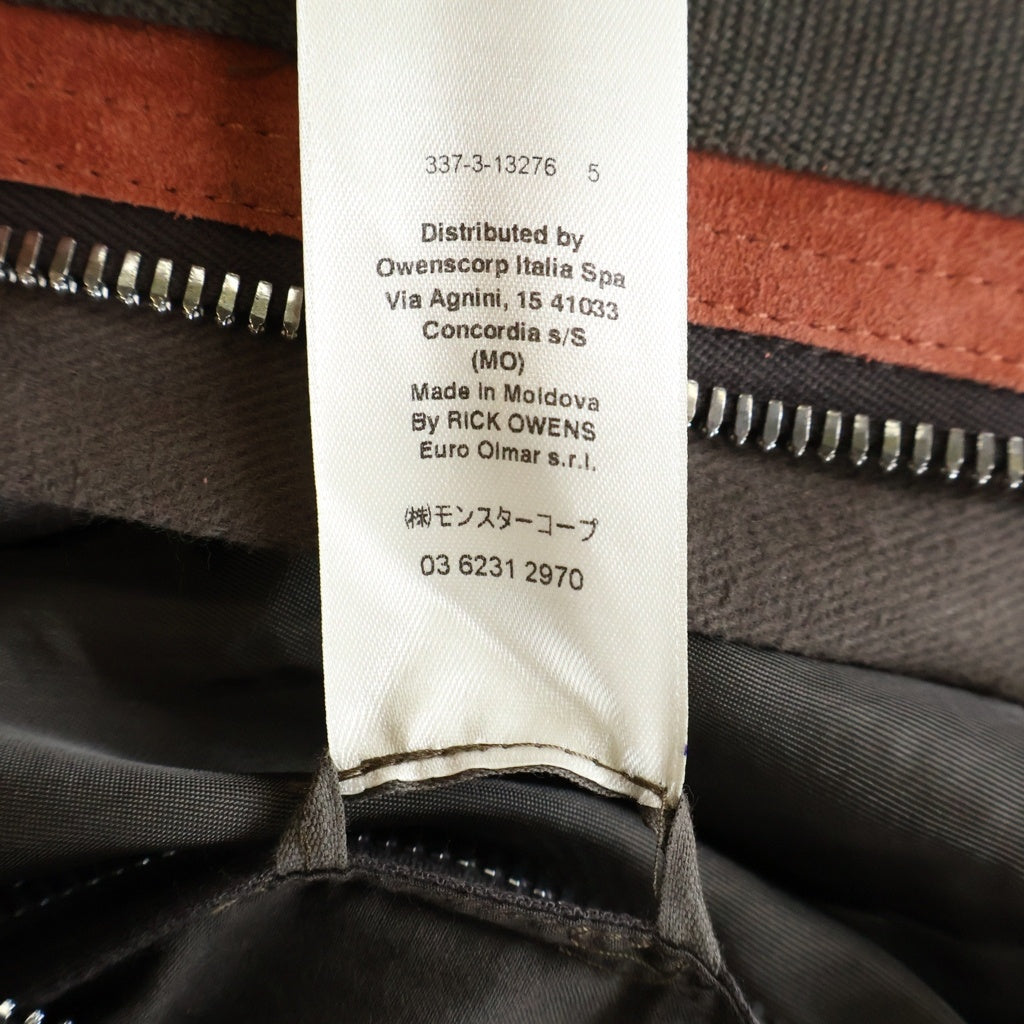 Rick Owens(リックオウエンス) 19AW Dustulator Jacket ダストレーター ジャケット チャコール/レッド RU19F4767-CFLVS