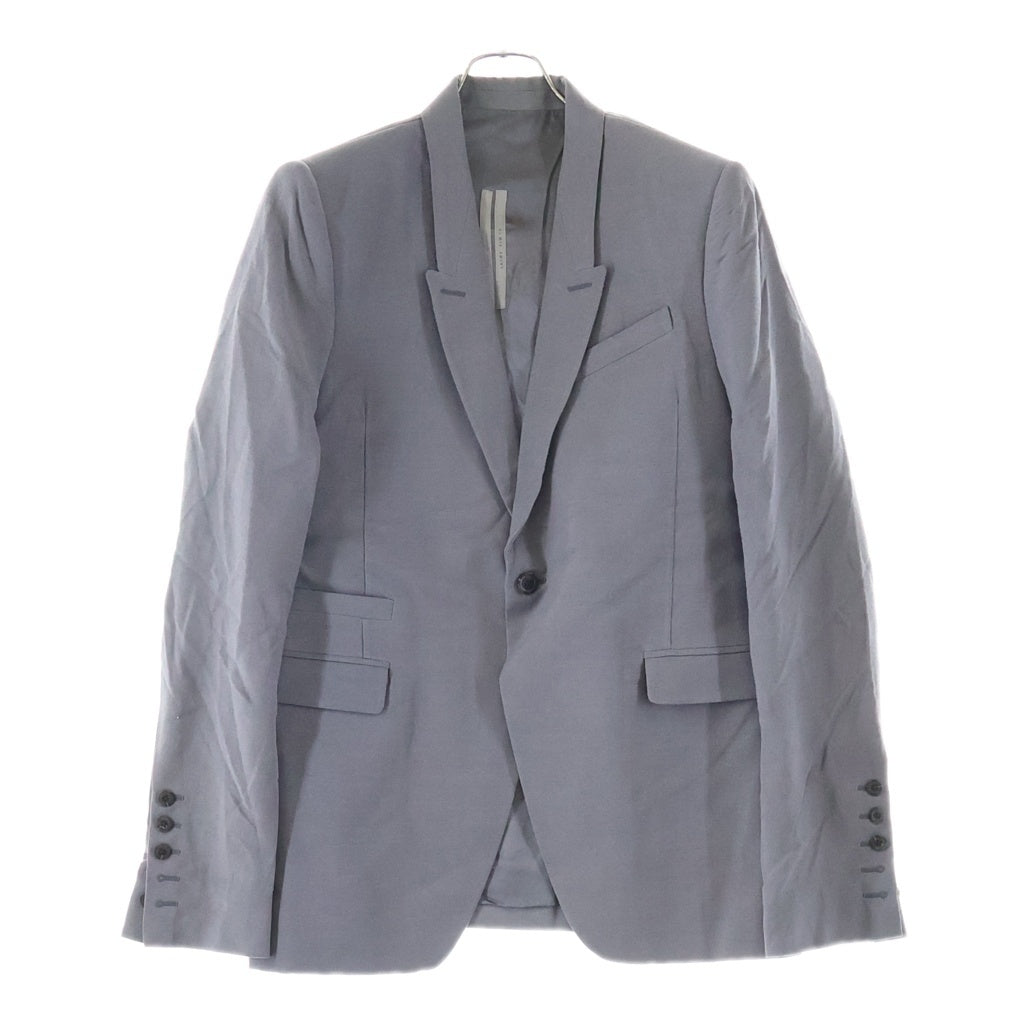 Rick Owens(リックオウエンス) 19AW ピークドラペル 1B ブレザー テーラードジャケット グレー RU19F4724-WE