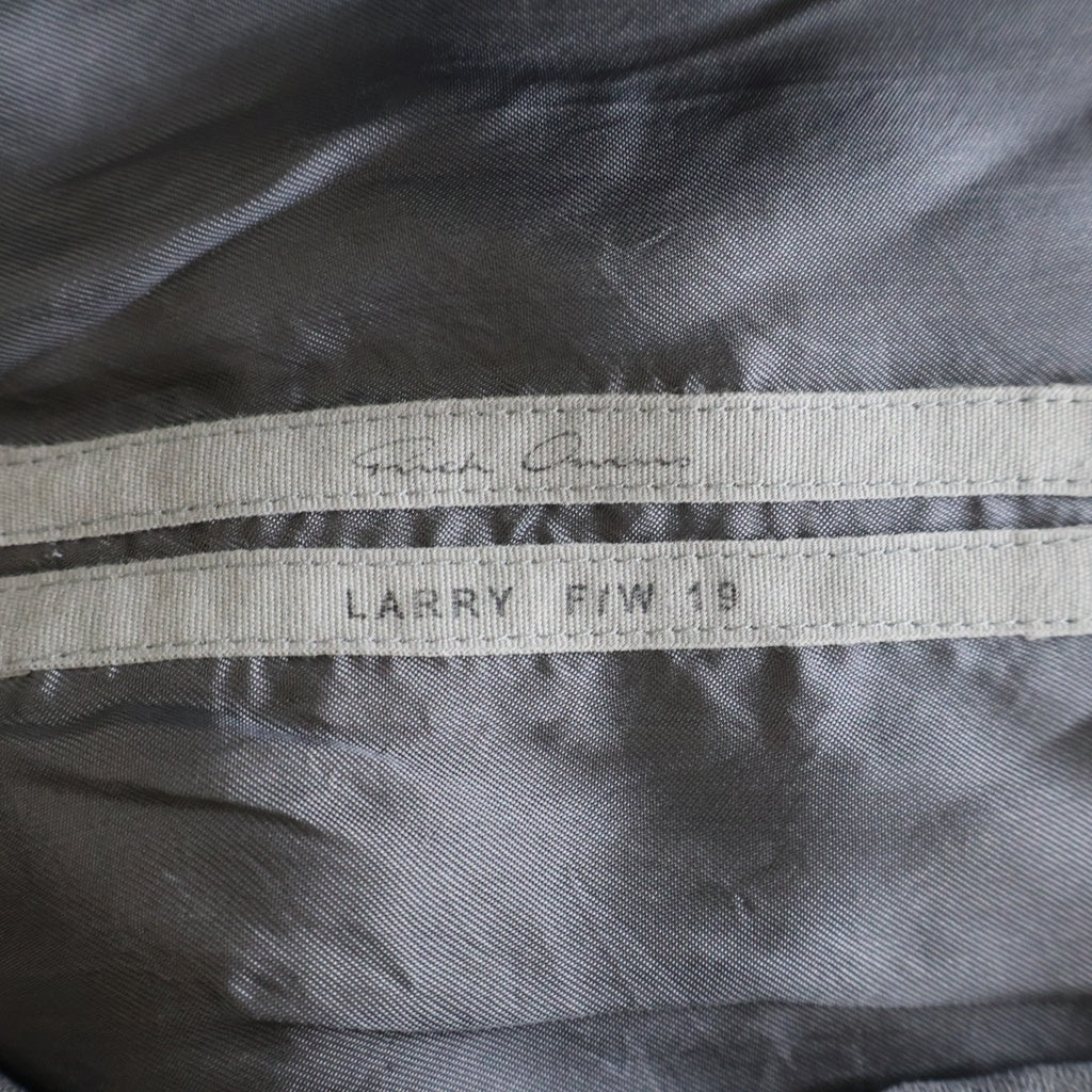 Rick Owens(リックオウエンス) 19AW ピークドラペル 1B ブレザー テーラードジャケット グレー RU19F4724-WE