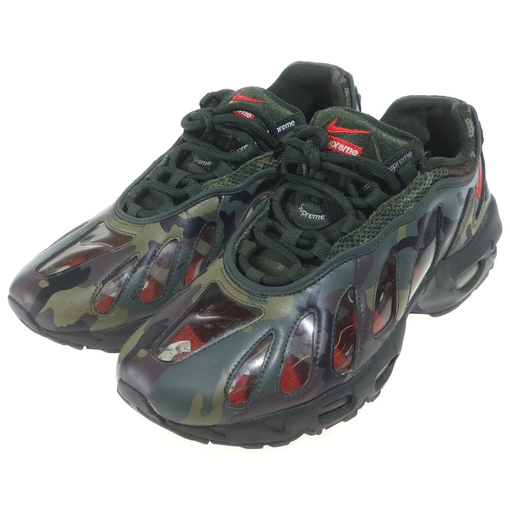NIKE(ナイキ) ×SUPREME AIR MAX 96 DARK ARMY CAMO CV7652-300 シュプリーム エアマックス96 ローカットスニーカー グリーン US10.5/28.5cm