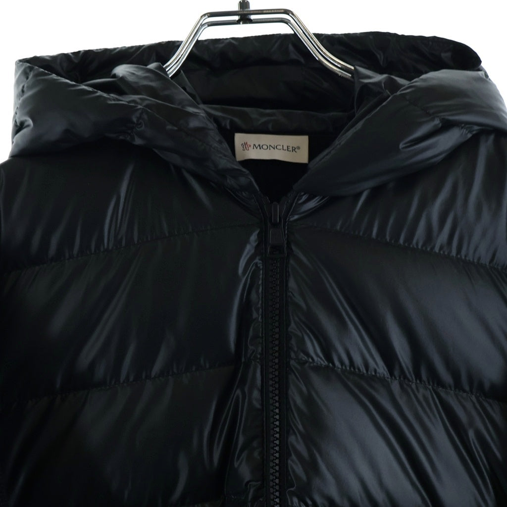 MONCLER(モンクレール) 25AW HOODED DOWN CARDIGAN TRICOT ニット切替 フーデッド ジップアップ ダウン ジャケット ブラック K20919B00041 M1131 レディース
