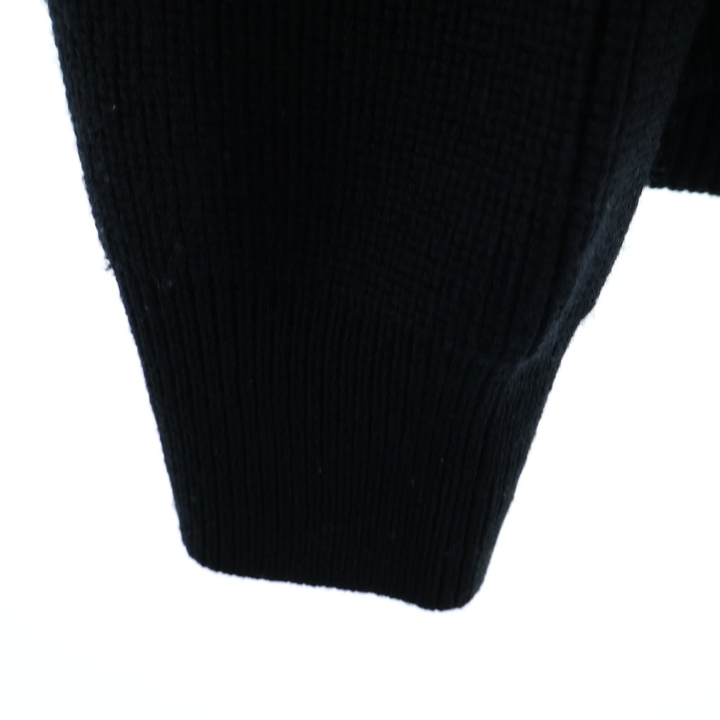 MONCLER(モンクレール) 25AW HOODED DOWN CARDIGAN TRICOT ニット切替 フーデッド ジップアップ ダウン ジャケット ブラック K20919B00041 M1131 レディース