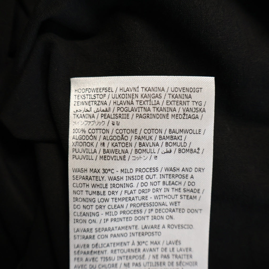 Maison Martin Margiela(メゾンマルタンマルジェラ) 反転ロゴ刺繍 クルーネック 半袖Tシャツカットソー ブラック S30GC0701 S22816