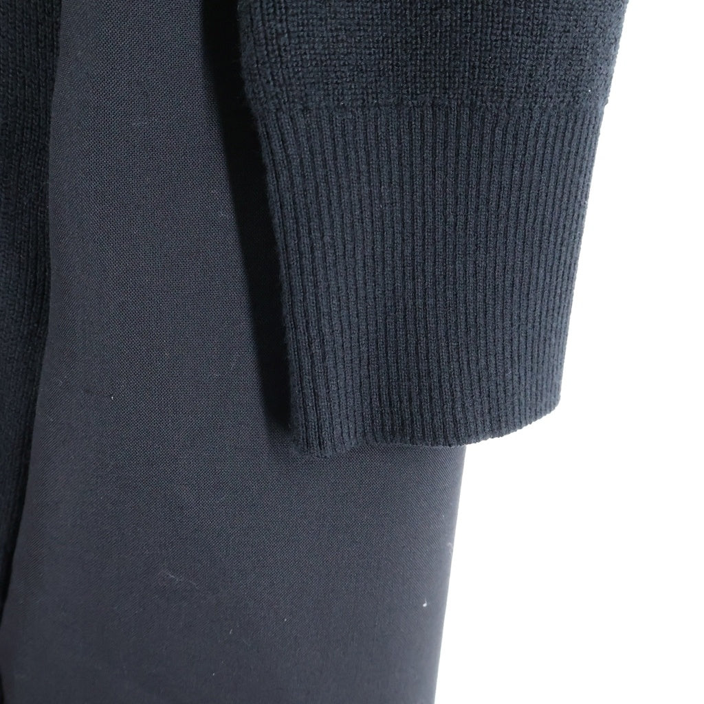 Sacai(サカイ) 25AW Suiting Mix Knit Dress ミックスニットドレス ブラック レディース 25-07952