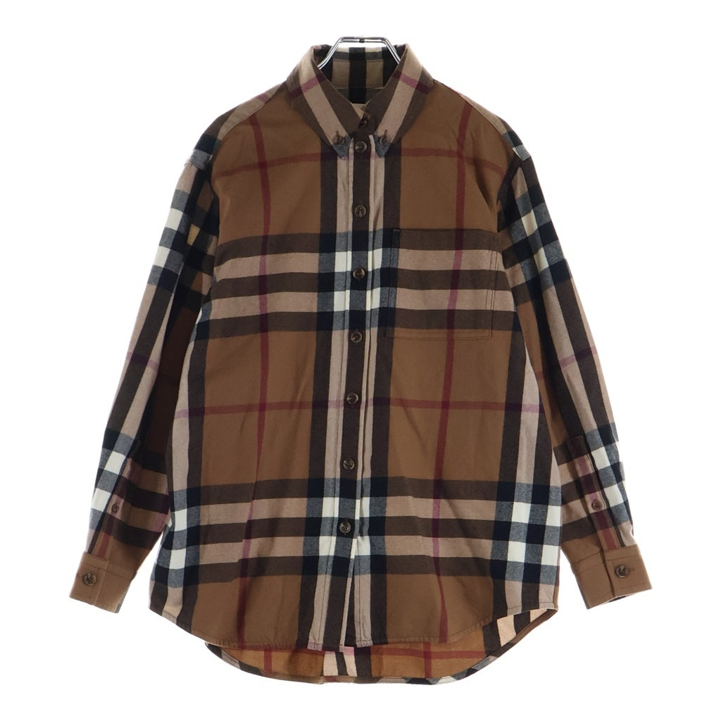 BURBERRY(バーバリー) ウールノヴァチェック 長袖シャツ ブラウン レディース 8046715