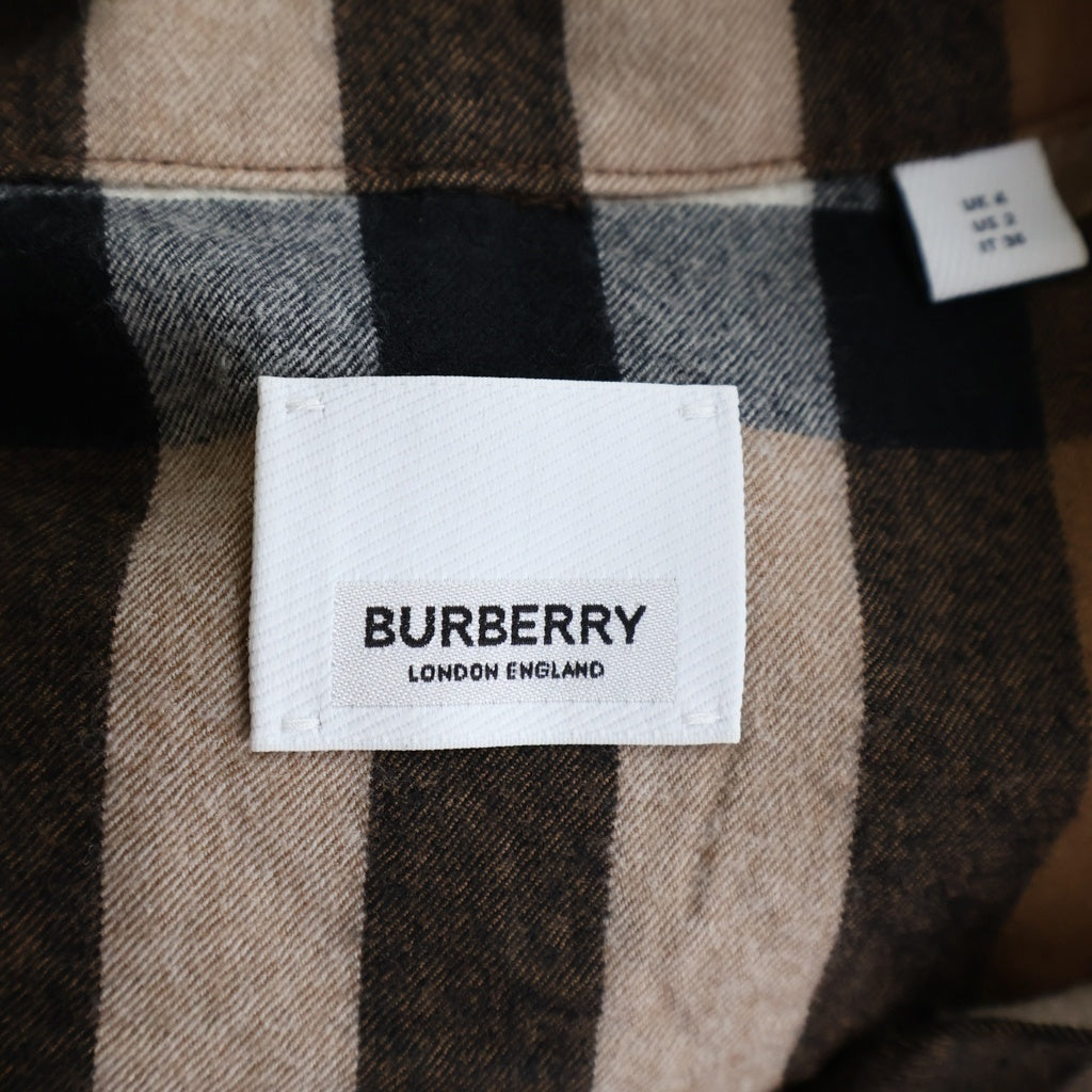 BURBERRY(バーバリー) ウールノヴァチェック 長袖シャツ ブラウン レディース 8046715