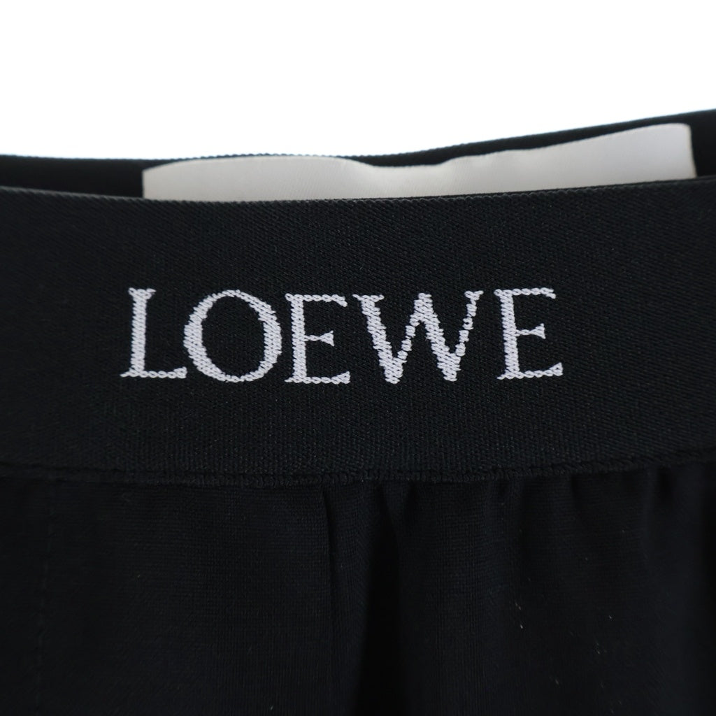LOEWE(ロエベ) ロゴ ジャカード ウエストバンド トラウザーズ パンツ ブラック レディース S359Y04XGS
