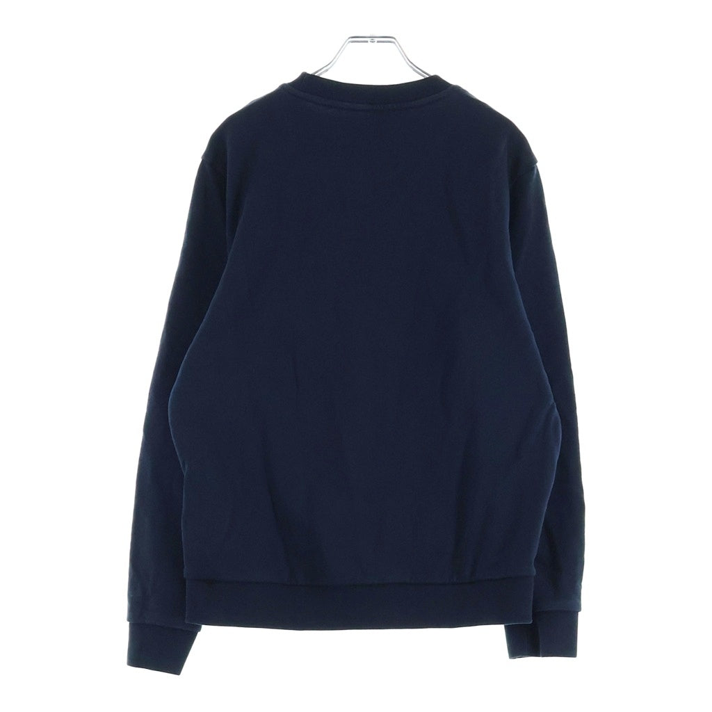 MONCLER(モンクレール) 25SS フロントロゴデザイン クルーネック ロングスリーブ スウェット トレーナー ネイビー K10918G00039 809KR