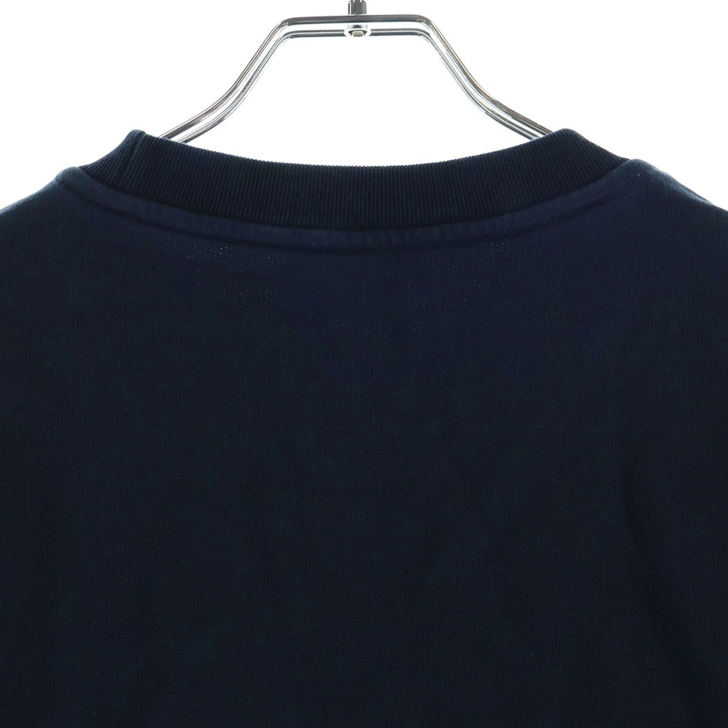 MONCLER(モンクレール) 25SS フロントロゴデザイン クルーネック ロングスリーブ スウェット トレーナー ネイビー K10918G00039 809KR