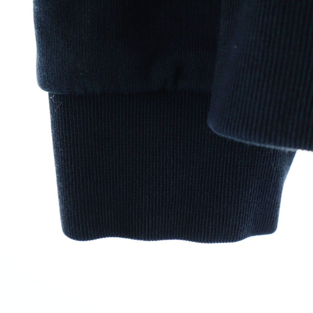 MONCLER(モンクレール) 25SS フロントロゴデザイン クルーネック ロングスリーブ スウェット トレーナー ネイビー K10918G00039 809KR