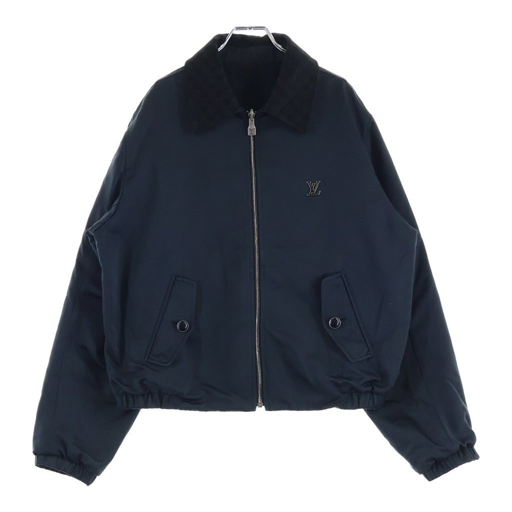 LOUIS VUITTON(ルイヴィトン) 25AW 裏地モノグラム総柄 ジップアップ リバーシブル ブルゾン ジャケット ブラック RM252ME SAI HTB30W
