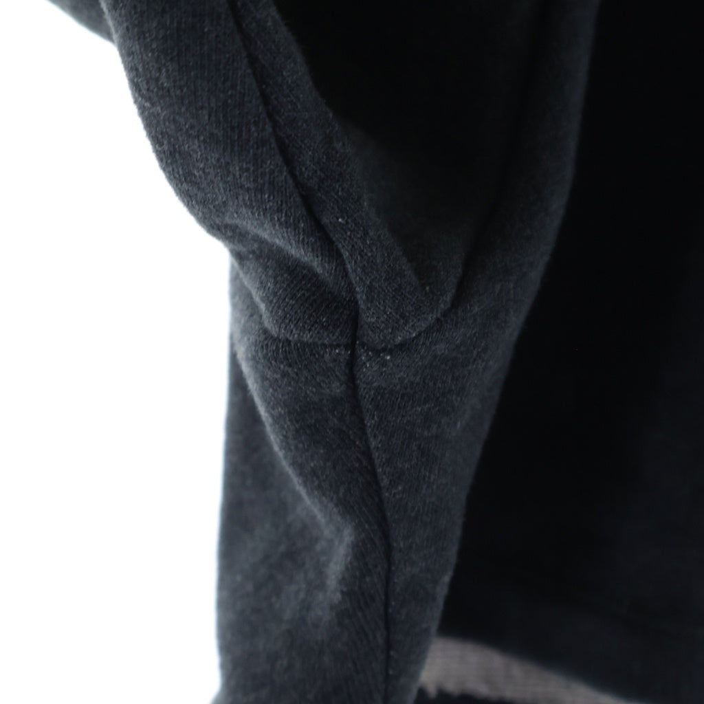LOEWE(ロエベ) 25SS レザーアナグラム パッチ クロップド コットン フーディー プルオーバー スウェット パーカー グレー レディース S359Y25X30